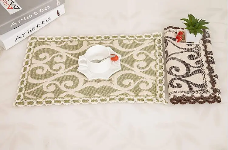 Хлопок столовых coaster обеденный Коврики на стол колодки теплоизоляция Европа