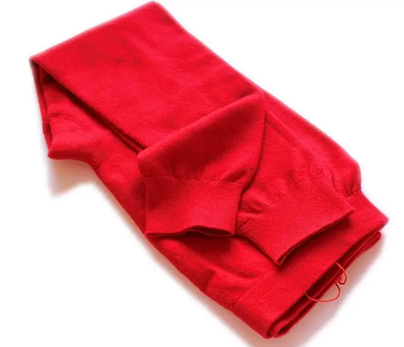 Высококачественные вязаные зимние теплые леггинсы из козьего кашемира