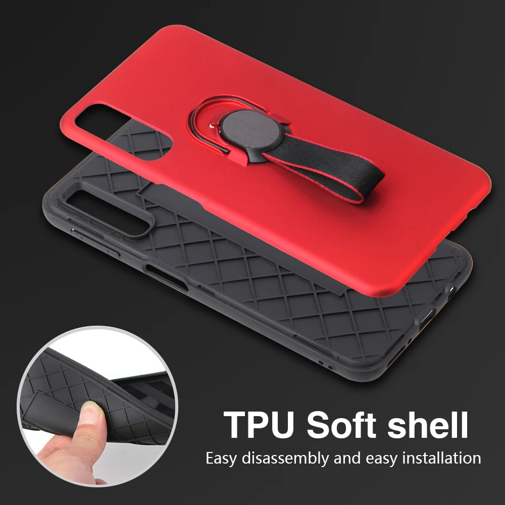 Case For Samsung Galaxy S9 Magetic Luxury Ring Cover S8 J4 J6 Plus 2018 Note 9 S7 Edge Etui |