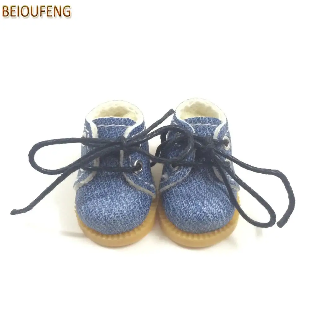 BEIOUFENG кроссовки обувь для кукол 3,8 см мини-игрушки ботинки для куклы Blythe, Повседневная парусиновая обувь спортивная обувь для куклы BJD 2 пары