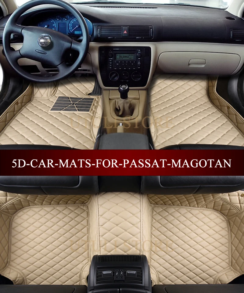Кожаные автомобильные коврики для Volkswagen Passat Magotan CC B8 B7 B6 B5 подходят любых погодных условий пола|car floor mats|floor