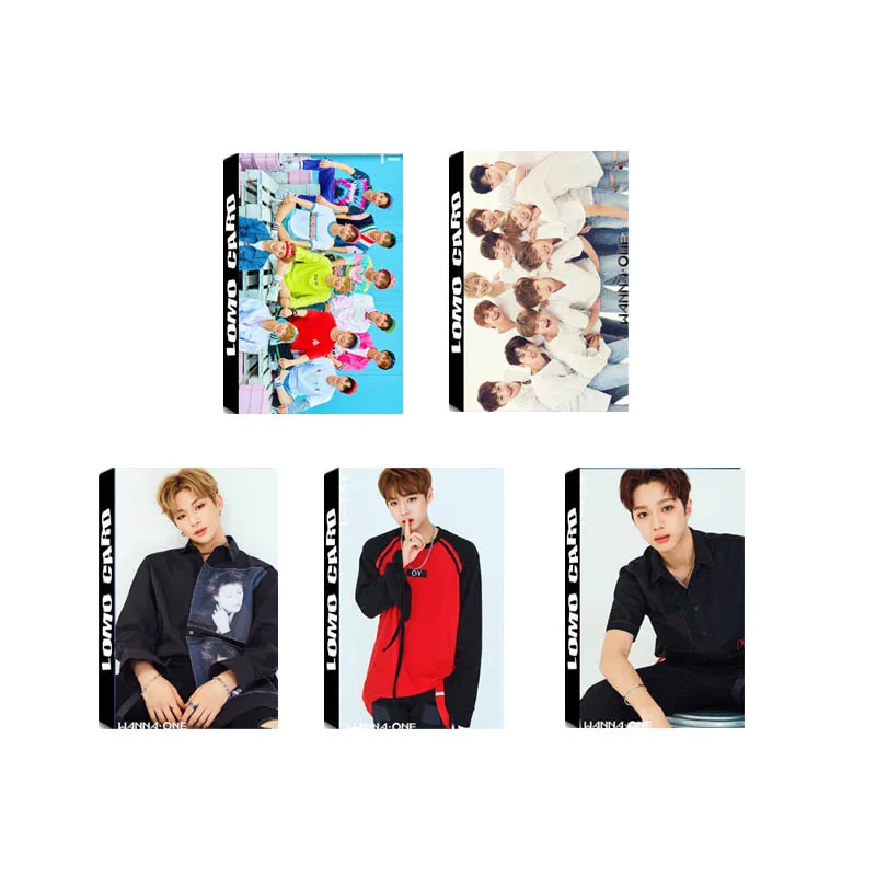 KPOP WANNA ONE Collective Members альбом ломо карты в стиле хип хоп новая мода само сделанная