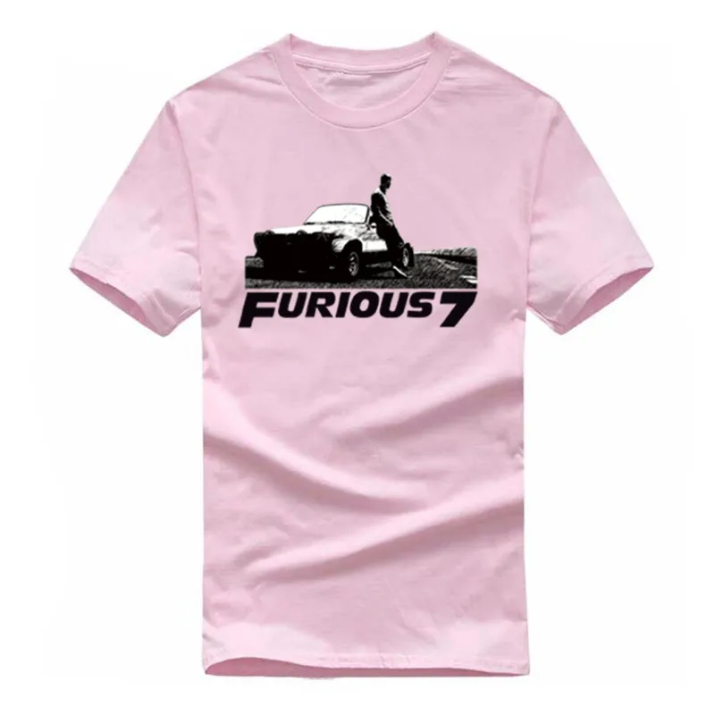 The Fast and the Furious & 7 Vin Paul Walker футболка с короткими рукавами хлопковые мужские