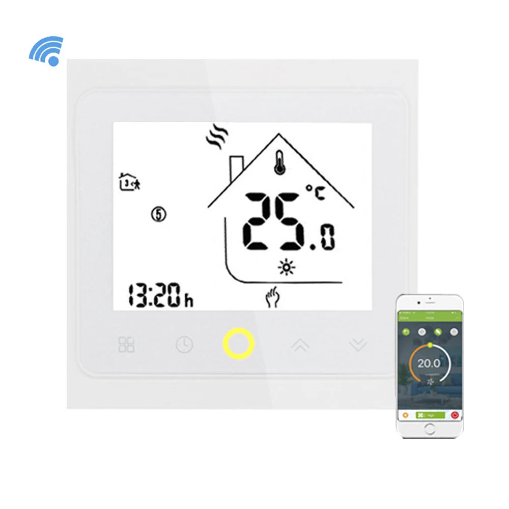 2019 программируемых WI FI термостат для котла отопления ЖК дисплей Smart Температура