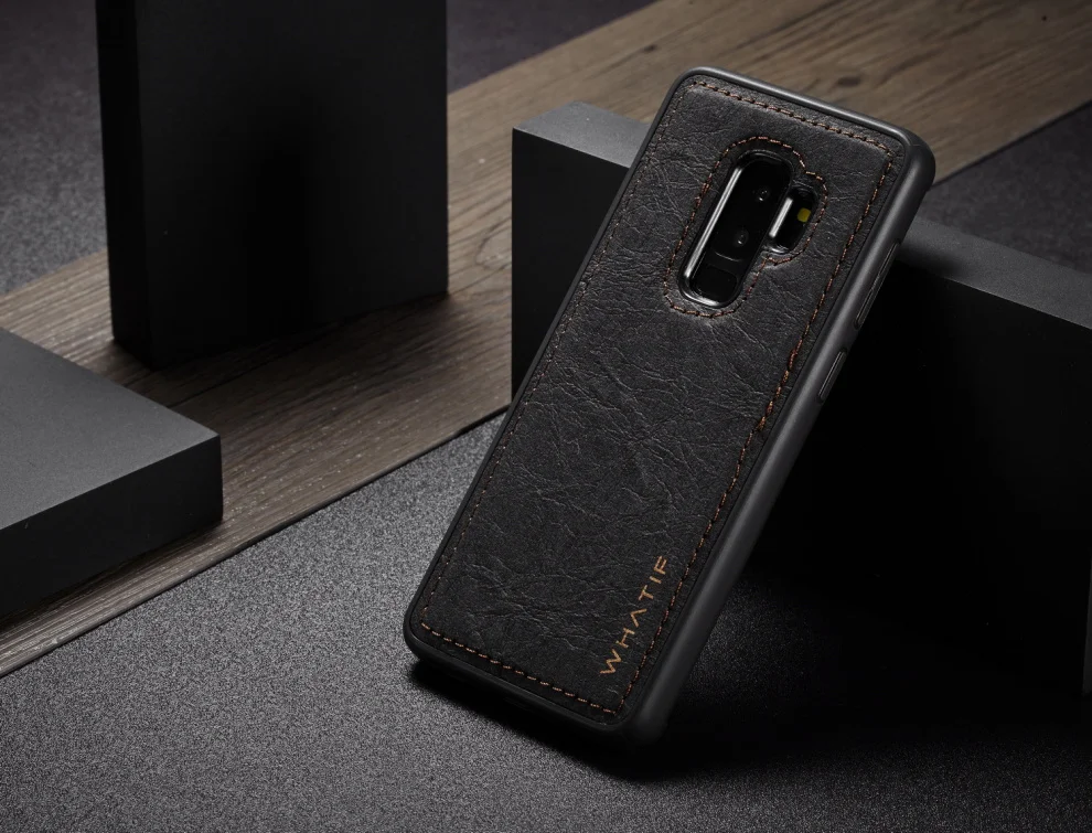 WHATIF DIY для рисования Рисование крафт Бумага кожаный чехол для samsung Galaxy S9/Plus чехол-портмоне с откидной крышкой съемной магнитной задней крышкой