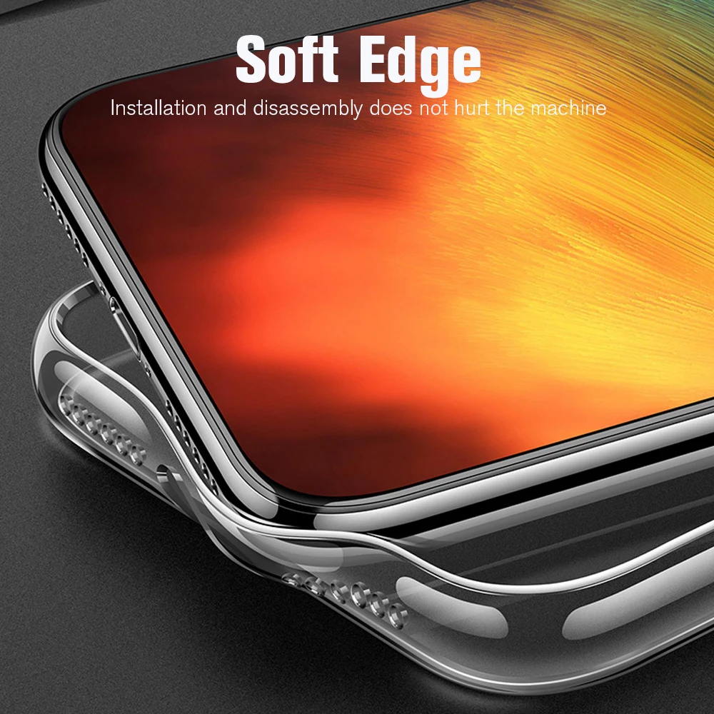 Мягкий ультра тонкий чехол для iPhone 7 8 Plus XS Max XR X Жесткий ПК гладкий прозрачный 6 6s