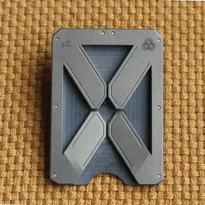 Silver X титановый футляр держатель для карт многоцелевой держатель для карт EDC оборудовать Для мужчин t Для мужчин бумажник - Цвет: Silver