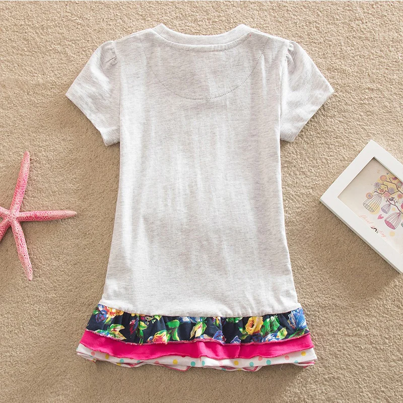 Dxton/Детское платье принцессы для девочек с бабочкой Лоскутное детское летнее