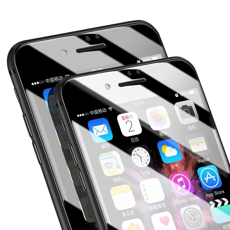 10 шт. полное покрытие 10D закаленное стекло для iPhone XS MAX XR Защита экрана X 7 8 PLUS 6 6s с