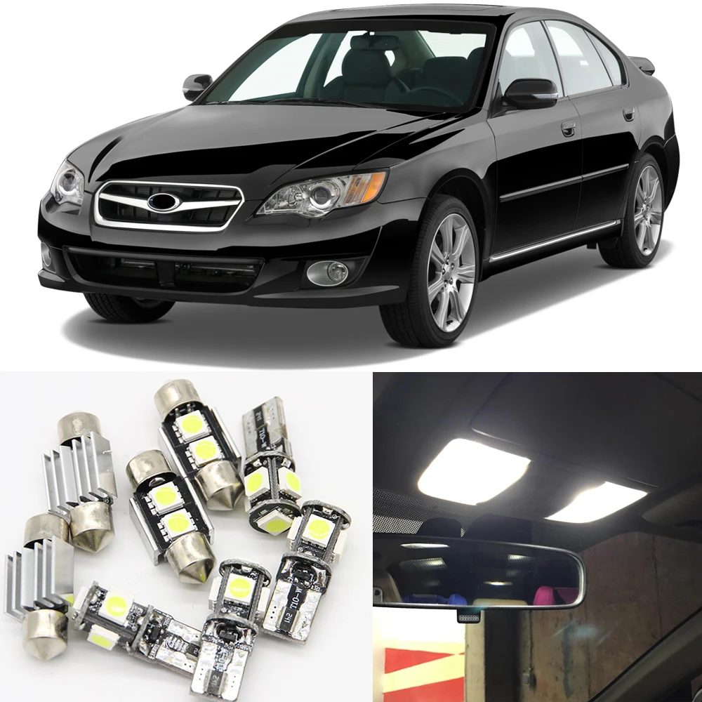 12 шт. Светодиодная лампа для освещения салона автомобиля наборы ламп 2000 2009 Subaru