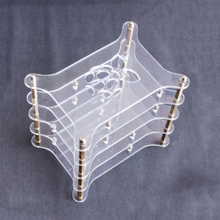 【SIMPLE ROBOT】 4 слой прозрачный акриловый чехол Clear в виде ракушки корпус с логотипом