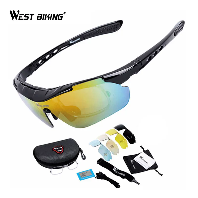 WEST BIKING/женские и мужские велосипедные очки фотохромные поляризационные с 5