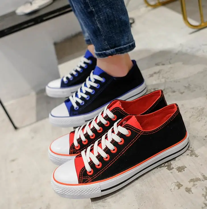 Мужская Вулканизированная обувь Классическая модель повседневные низкие