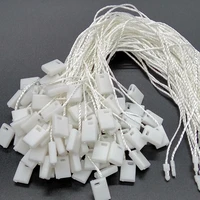 free shipping 500 pieces white hang tag string 18cm string seal for garment hang tag white tag string cord for price tag