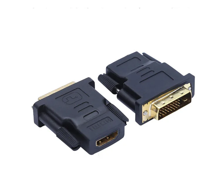 1080P для HDTV проектор монитор DVI 24+ 1 к HDMI адаптер Кабели 24 К позолоченный штекер папа-мама Кабель HDMI-DVI конвертер