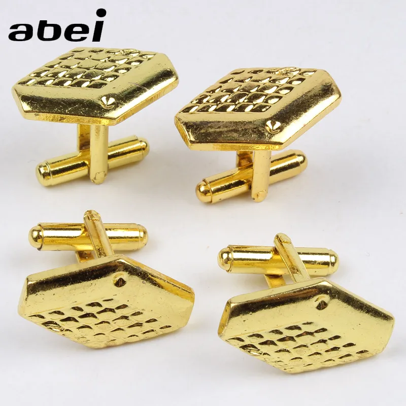 5 видов конструкций золотые запонки металлические мужские классические модные |
