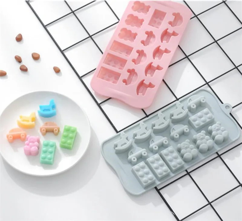 22.5x10.8x1.6cm Handmade Soap Mold Chocolate Cake Decorating Tools DIY Cookies Fondant Silicone Trojan Mould | Дом и сад