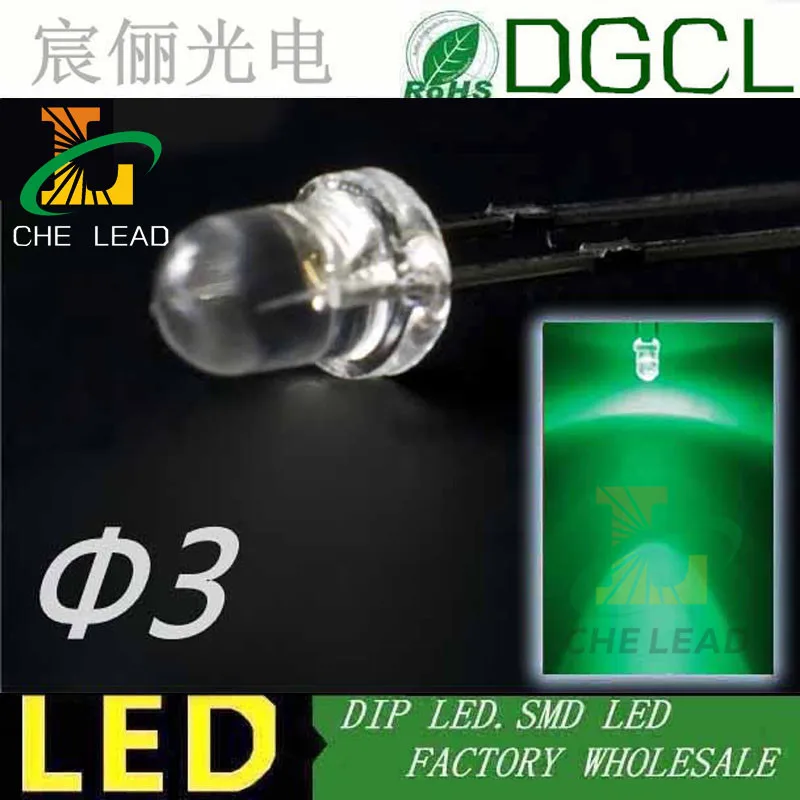 Высокая яркость праздничное освещение розового цвета 3 мм светодиод 0-3 5 в узкий