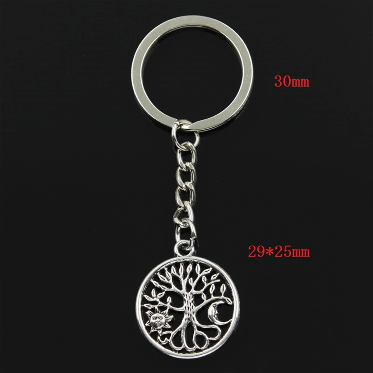 Заводская цена подвеска в виде дерева солнца Луны кольцо для ключей