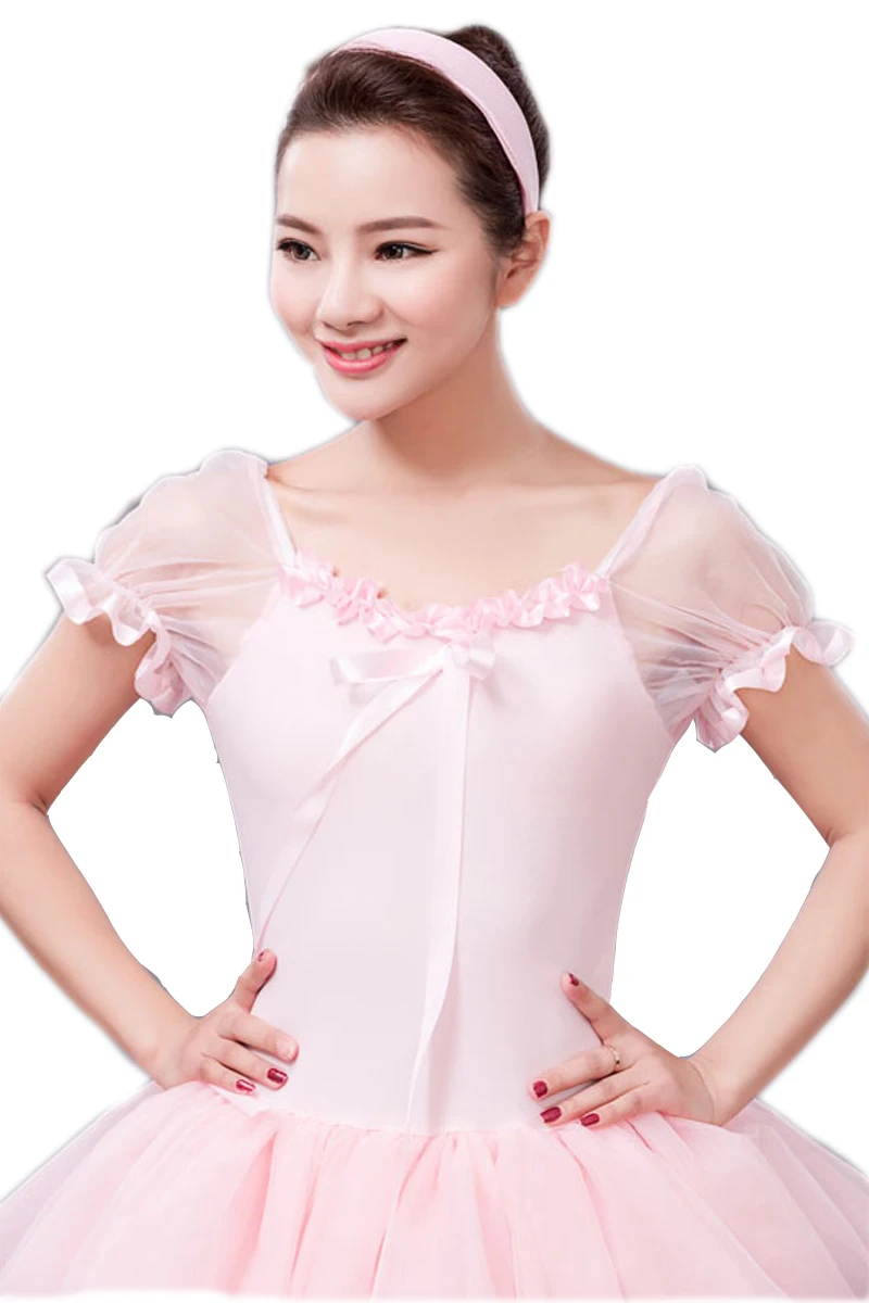 Профессиональные Балетные костюмы розовое длинное танцевальное платье для