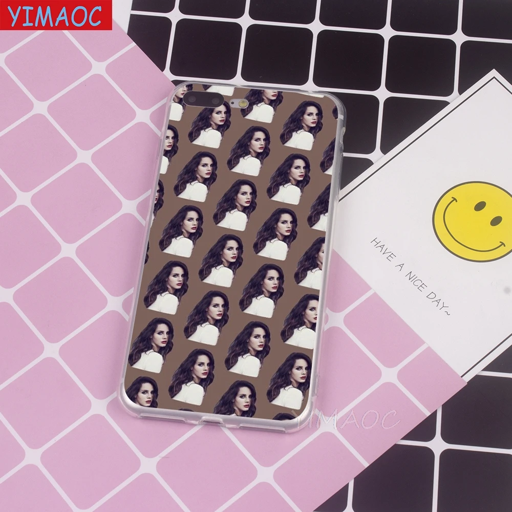 Мягкий чехол YIMAOC Lana Дель Рей интересного дизайна из ТПУ для iPhone 8 7 6 6S Plus 5 SE X XR XS 11 Pro