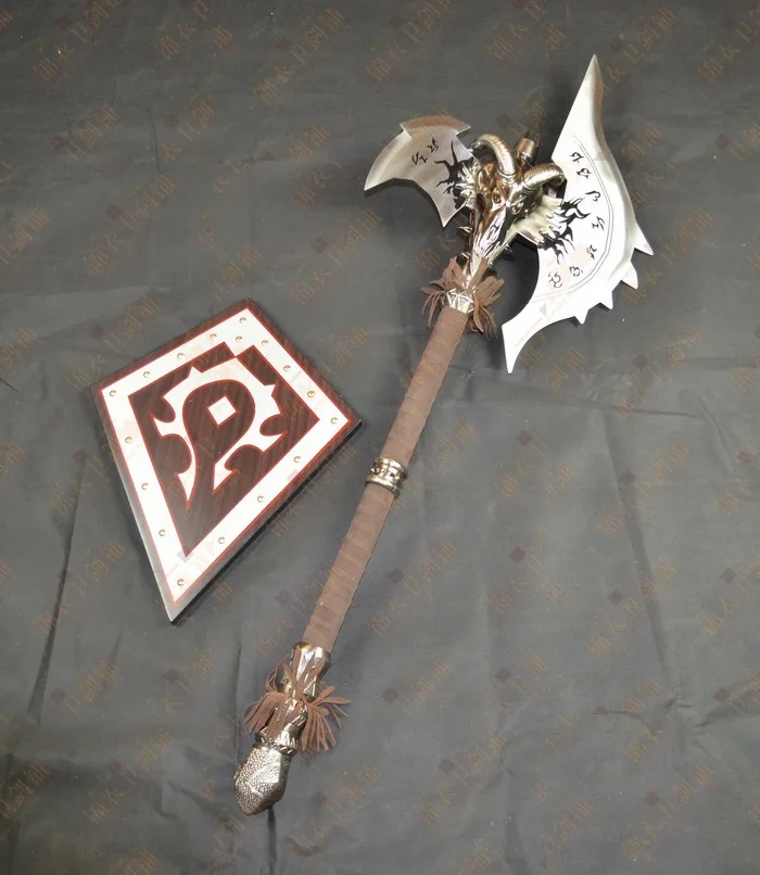 110 см Высокое качество сплав WOW Shadowmourne топор, WOW король личи Артас FROSTMOURNE'S брат Легенда модель оружия