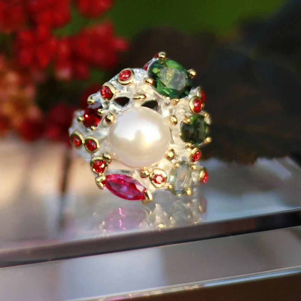 

Multi Color Oval Green//Fuschia Crystal Ring Silver plated Jewellery Top quality Large Hollow design Women Jewelry rings