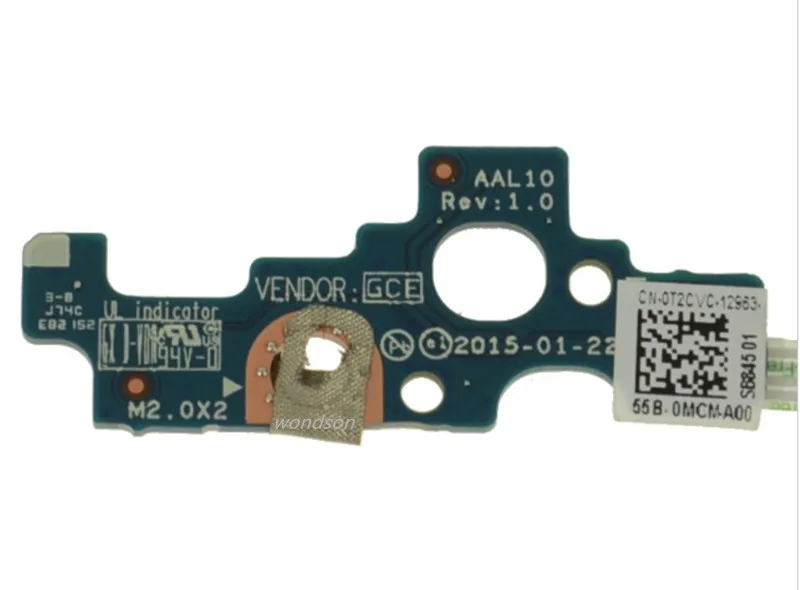 Плата питания с кабелем для Dell Inspiron 17 5755/5758-T2CVC 0T2CVC 32/30 NBX0001QN0 | Компьютеры и офис