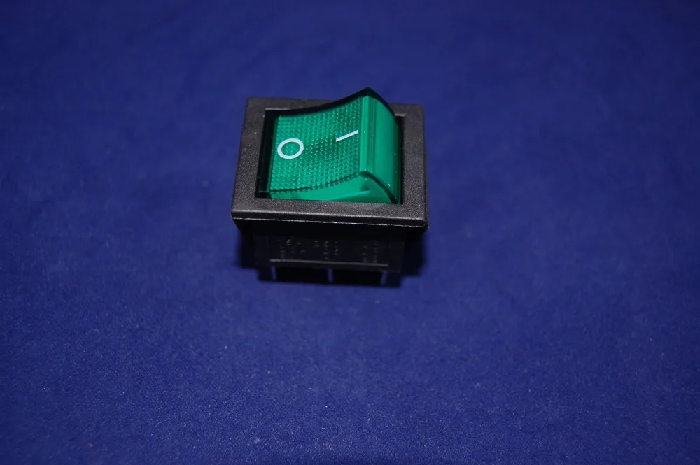 5 шт. 2 позиционный клавишный переключатель с зеленсветильник Том 6 контактов 120 В