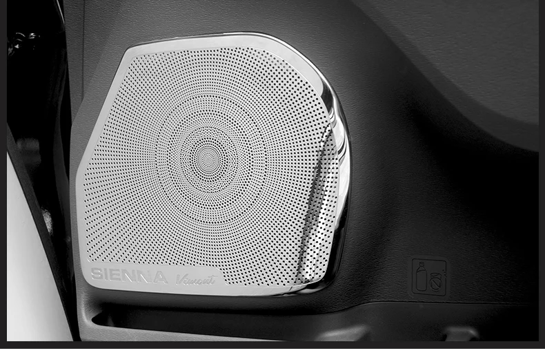 Аксессуары для Toyota Sienna 2011 2017 серебристые ручки внутренней двери из нержавеющей