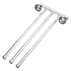 234 рукоятки, качественный поворотный держатель для полотенец из нержавеющей стали, настенная вешалка для полотенец, портативная Простая установка, оборудование для ванной комнаты