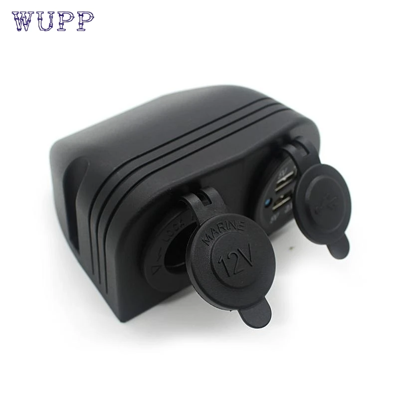 WUPP Универсальный 12VDual автомобильный мото USB прикуриватель разъем цифровой