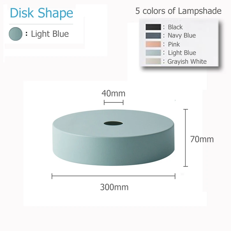 Disk Shape Скандинавский чердак простые подвесные светильники E27 LED современный креативный подвесной светильник дизайн DIY для спальни гостиной кухни ресторана - Цвет корпуса: Disk Shape
