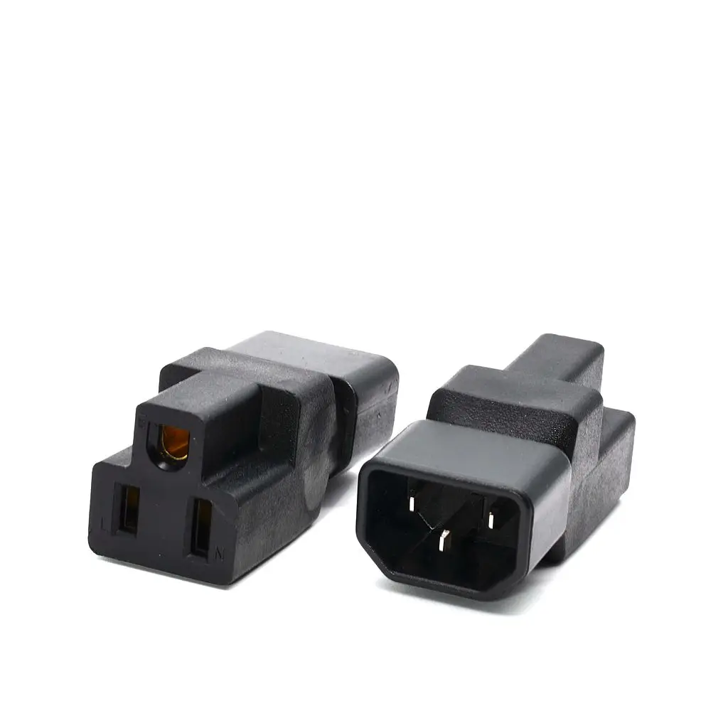 1 упаковка адаптер питания переменного тока 5 15R IEC320 C14 в США 15R|3pin plug|nema 5-15rnema c14 |