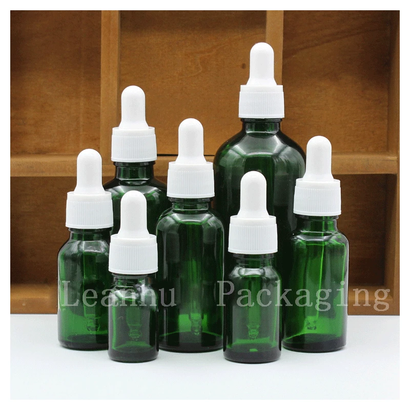

Wholesale Green Glass Essence oil Bottle, SPA is Special Packing Bottle, Empty Container Cosmetics, Personal Care