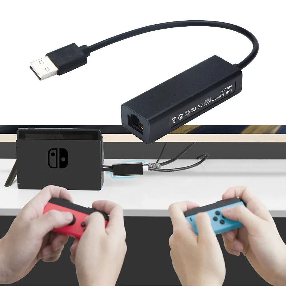 USB сетевой адаптер для Nintendo Switch 1000Mps 2 0 к RJ45 Lan Ethernet концентратор сетевая карта