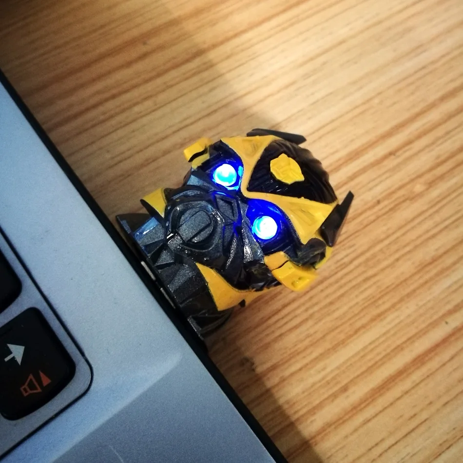 Новый светодиодный флэш-накопитель USB bumblebee 4 ГБ 8 16 32 64 USB-карта памяти