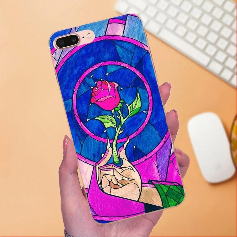 Мягкий чехол из ТПУ для телефона Huawei Mate 7 8 9 10 20 P8 P9 P10 P20 P30 Lite Plus Pro 2017 Beauty Beast Rose Princess |