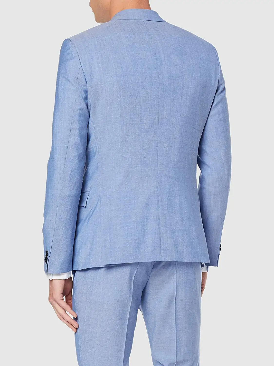 Custom Slim Fit Notc отворотом Лучший мужской костюм синий жених мужские свадебные