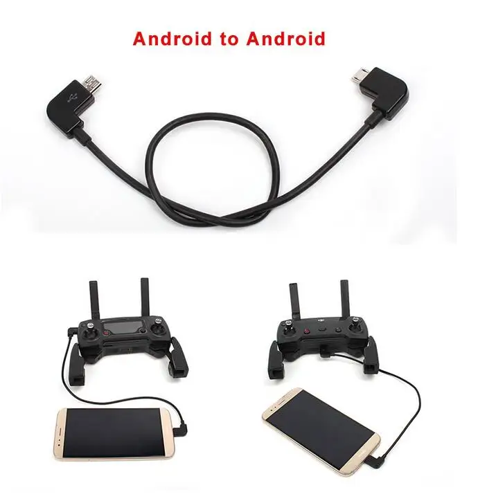 

DJI Spark Cable Remote Control Tablet Phone Converting Line DJI Mavic MINI 2 Pro Data Cable Connector Android to IOS Type-C