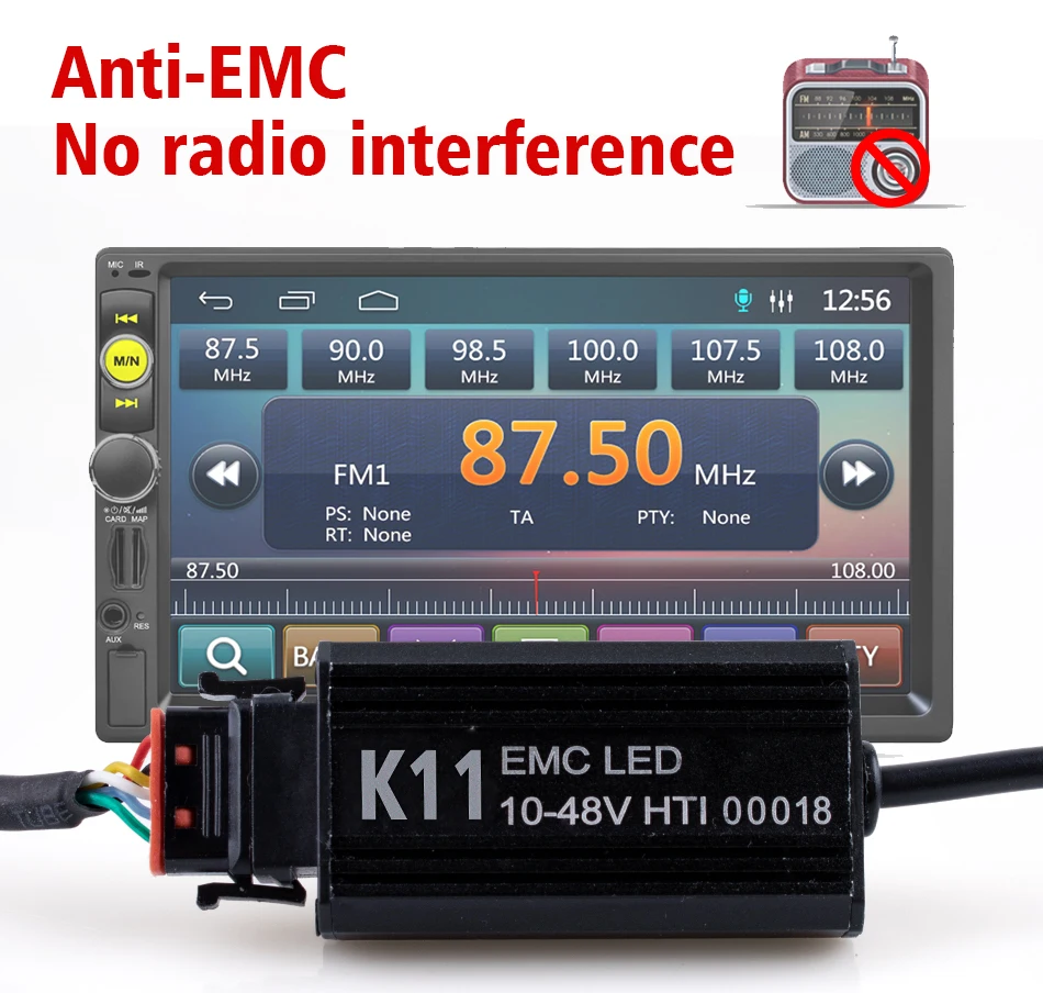 HLXG 2X6500 K H7 Led H4 H11 H8 HB3 H1 9006 CSP Автомобильные фары лампы анти-EMC радио FM без мерцания автомобилей Авто 12 В 24 В 16000LM
