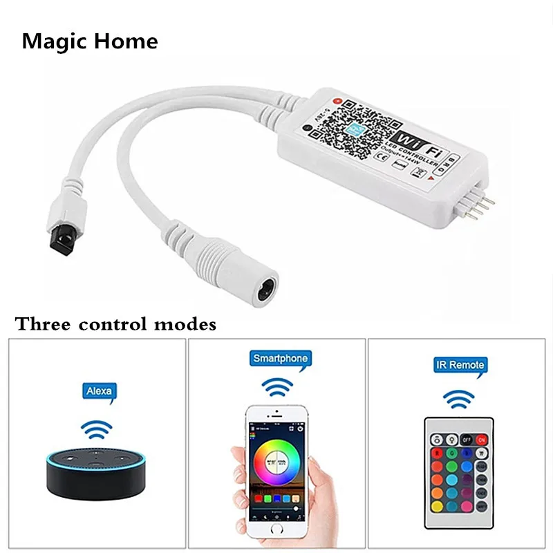 Magic Home DC 5 V 28 Мини RGB RGBW ИК контроллер WiFi беспроводной пульт дистанционного