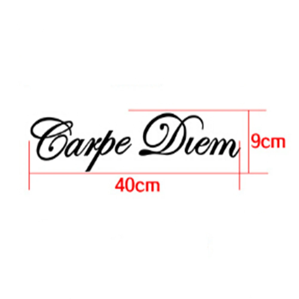 1 шт. Carpe Diem виниловые наклейки на машину для стайлинга автомобиля художественная наклейка креативная Автомобильная оконная наклейка с надписью Декор DIY аксессуары Прямая поставка