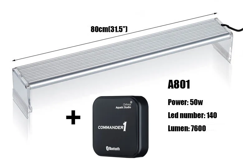 A801 Commander1 Chihiros A Серия commander 1 стиль ada водное растение для роста 6500k светодиодный светильник короткий стиль пульт дистанционного управления аквариумный аквариум - Цвет: A801 Commander1