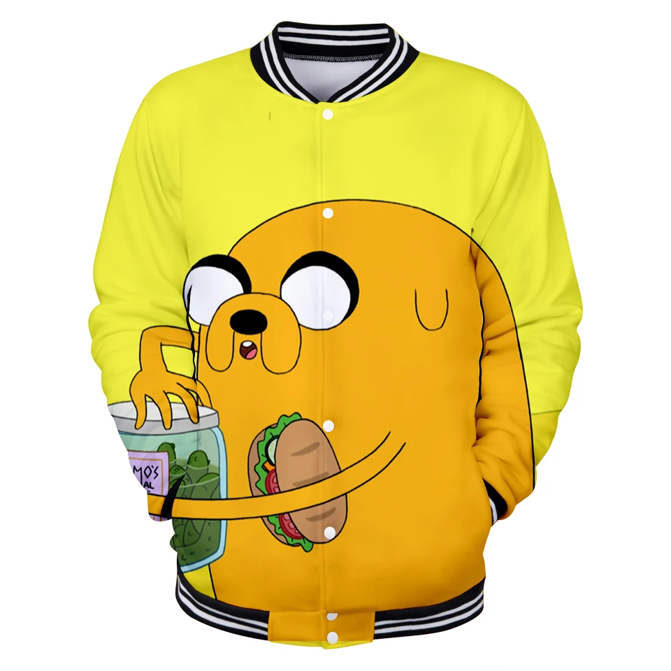 Lucky Friday Adventure Time Повседневный 3D свитшот в мужских толстовках бейсбольная форма
