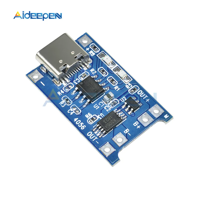 5 шт. Тип C USB 5V 1A 18650 TP4056 модуль зарядного устройства литиевой батареи зарядная