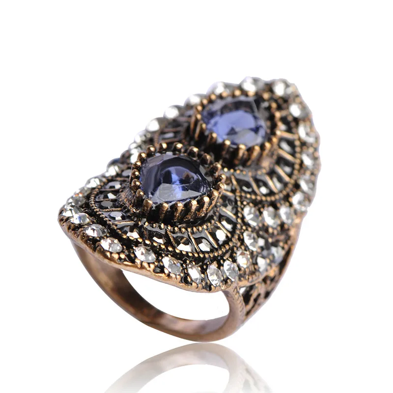 Цыганский Турецкий Винтаж Овальный Смола Ювелирные Наборы Серьги и Кольцо