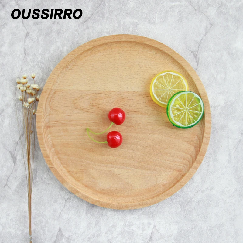 1 шт. японские произведения деревянные фрукты десерты блюдо круглая деревянная