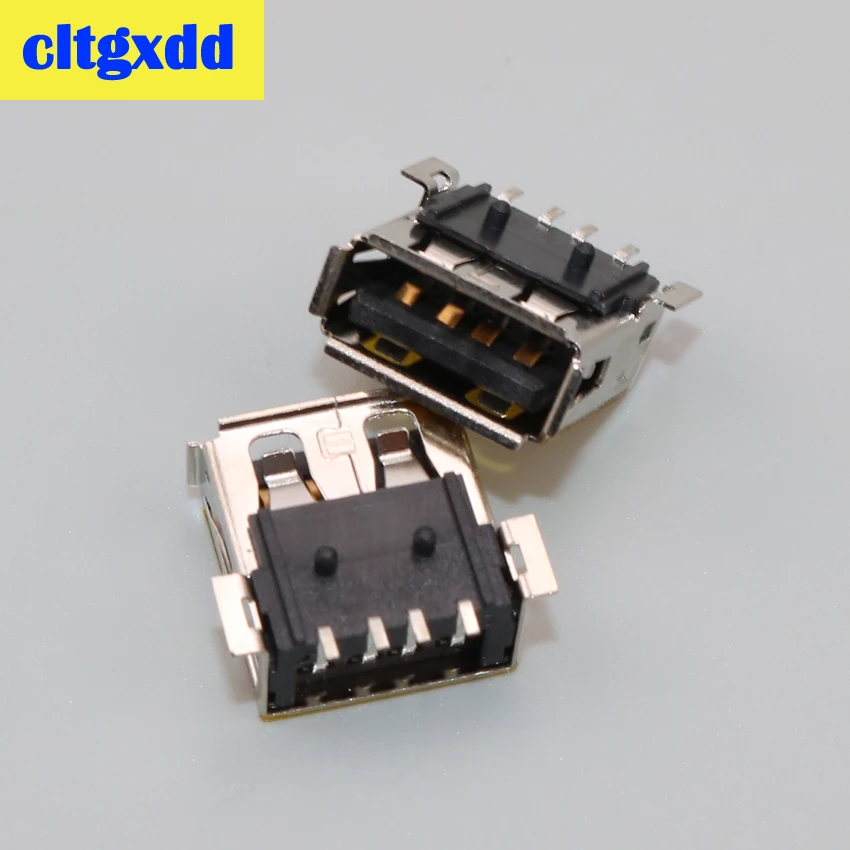 Cltgxdd 2 шт. USB 0 4Pin A Тип гнездо разъем фута 90 градусов передача данных Зарядка