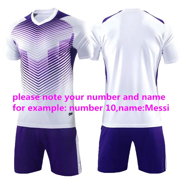 Custom name number Футбольные Survete мужские футболки для взрослых и детей, футбольные майки, наборы на заказ, мужские футбольные майки для мальчиков, комплекты коротких тренировочных Спортивных Костюмов - Цвет: Custom name number